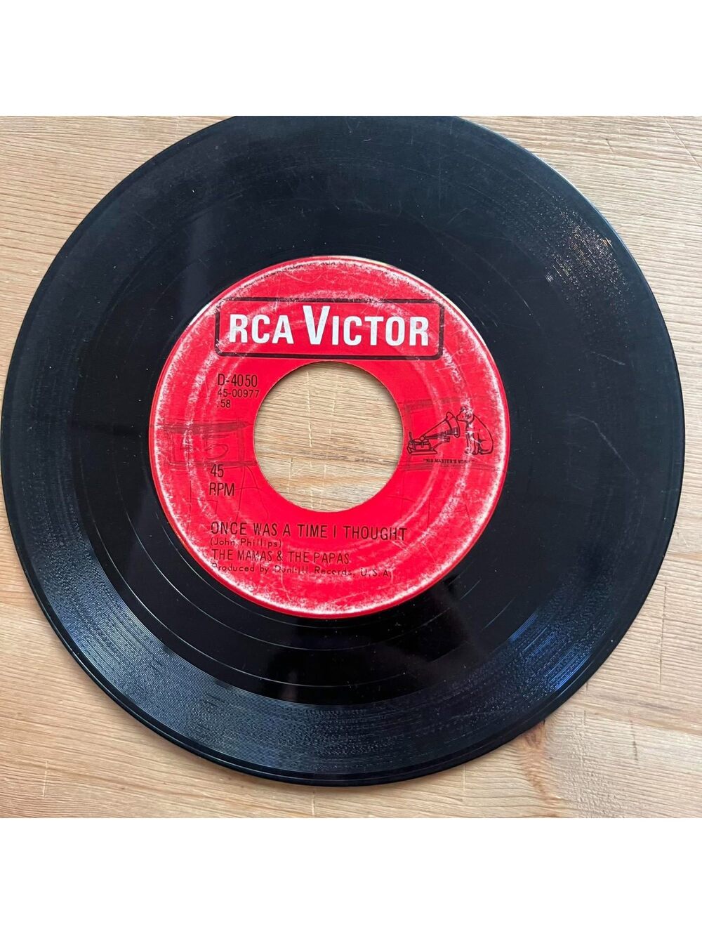The Mamas & The Papas - Once was a Time I Thought 45rpm VG+ R12